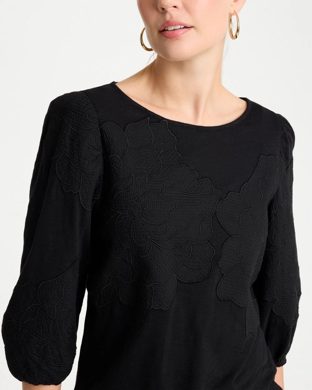 Etched Flora Balloon Top | Chico's